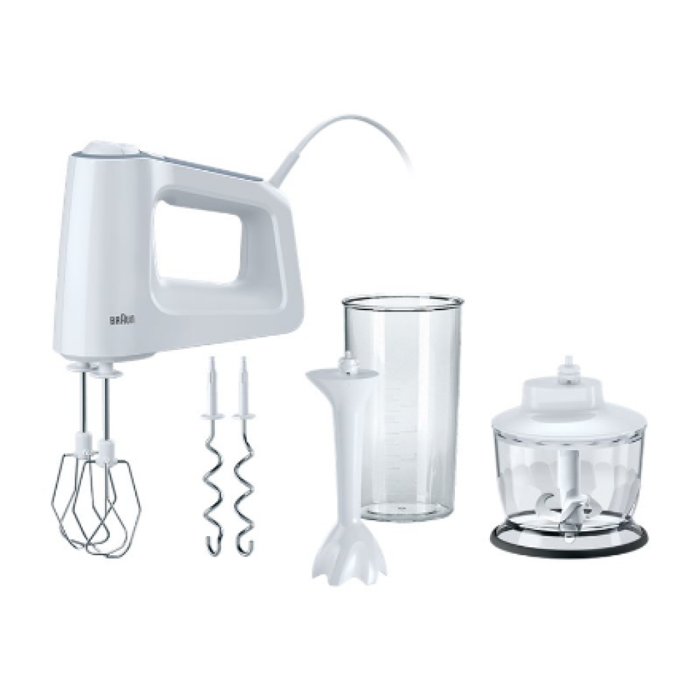 Braun , MultiMix 3 Hand Mixer , HM 3135 WH , Hand Mixer , 500 W , Number of speeds 5 , Turbo mode , White