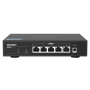 QNAP , 5 port 2.5Gbps Auto Negotiation (2.5G/1G/100M) , QSW-1105-5T , Unmanaged , Desktop , Gigabit Ethernet (copper) ports quantity 5