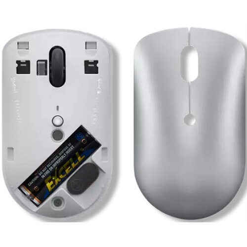 Lenovo , Compact Mouse , 540 , Wireless , Red optical sensor , 2.4 GHz via USB-C , Cloud Grey , 1 year(s)