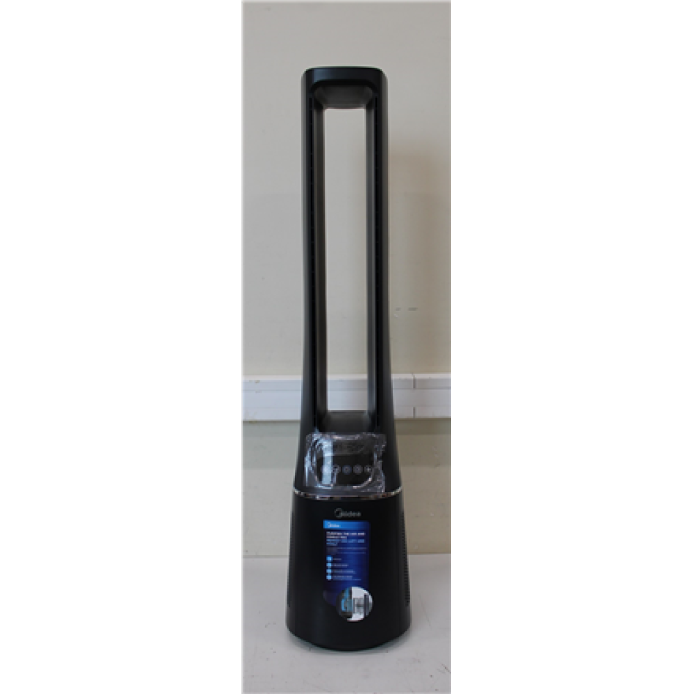 SALE OUT. Midea MFP-120i Bladeless Tower Fan with Air purifier, Remote Control, Dark Blue , Midea , Bladeless Tower Fan with Air purifier , MFP-120i , Stand fan , DAMAGED PACKAGING, UNPACKED, SCRATCHED , Dark Blue , Diameter 15 cm , Number of speeds 10 , 