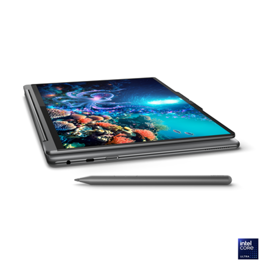 Lenovo Yoga 9 2-in-1 14ILL10 , Luna Grey , 14 , OLED , Touchscreen , 2.8K WQXGA+ , 2880 x 1800 pixels , Intel Core Ultra 7 , 258V , 32 GB , Soldered LPDDR5x , Solid-state drive capacity 1000 GB , Intel Arc Graphics 140V , Windows 11 Pro , 802.11be , Bluet