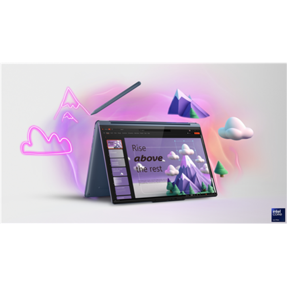 Lenovo Yoga 9 2-in-1 14ILL10 , Luna Grey , 14 , OLED , Touchscreen , 2.8K WQXGA+ , 2880 x 1800 pixels , Intel Core Ultra 7 , 258V , 32 GB , Soldered LPDDR5x , Solid-state drive capacity 1000 GB , Intel Arc Graphics 140V , Windows 11 Pro , 802.11be , Bluet