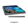 Lenovo Yoga 9 2-in-1 14ILL10 , Luna Grey , 14 , OLED , Touchscreen , 2.8K WQXGA+ , 2880 x 1800 pixels , Intel Core Ultra 7 , 258V , 32 GB , Soldered LPDDR5x , Solid-state drive capacity 1000 GB , Intel Arc Graphics 140V , Windows 11 Pro , 802.11be , Bluet