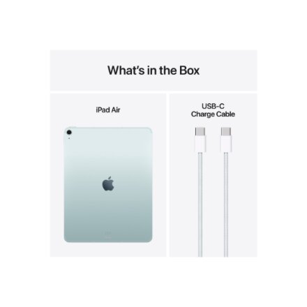 Apple , iPad Air Wi-Fi + Cellular , 13 , Blue , IPS , 2732 x 2048 pixels , Apple M3 , 8 GB , 128 GB , 3G , 4G , 5G , Wi-Fi , Front camera , 12 MP , Rear camera , 12 MP , Bluetooth , 5.3 , iPadOS , USB-C charging cable