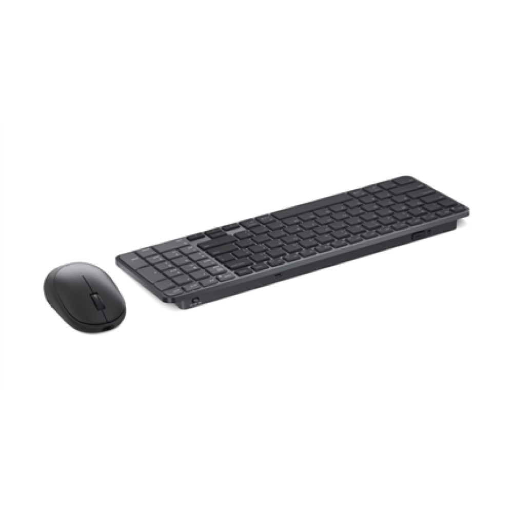 Dell Pro 7 Rechargeable Compact Keyboard and Mouse - KM746 , Keyboard and Mouse Set , Wireless , Bluetooth , US International , Graphite