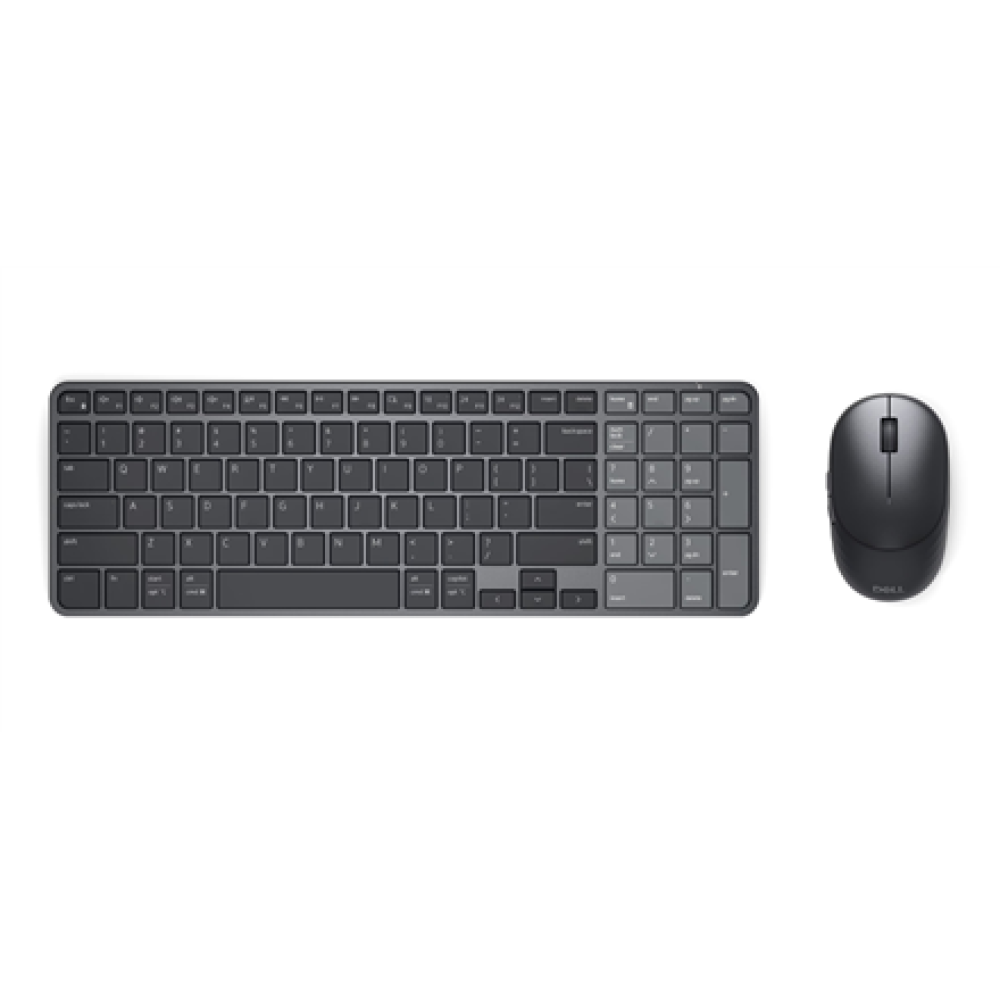 Dell Pro 7 Rechargeable Compact Keyboard and Mouse - KM746 , Keyboard and Mouse Set , Wireless , Bluetooth , US International , Graphite