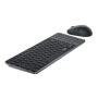 Dell Pro 7 Rechargeable Compact Keyboard and Mouse - KM746 , Keyboard and Mouse Set , Wireless , Bluetooth , US International , Graphite