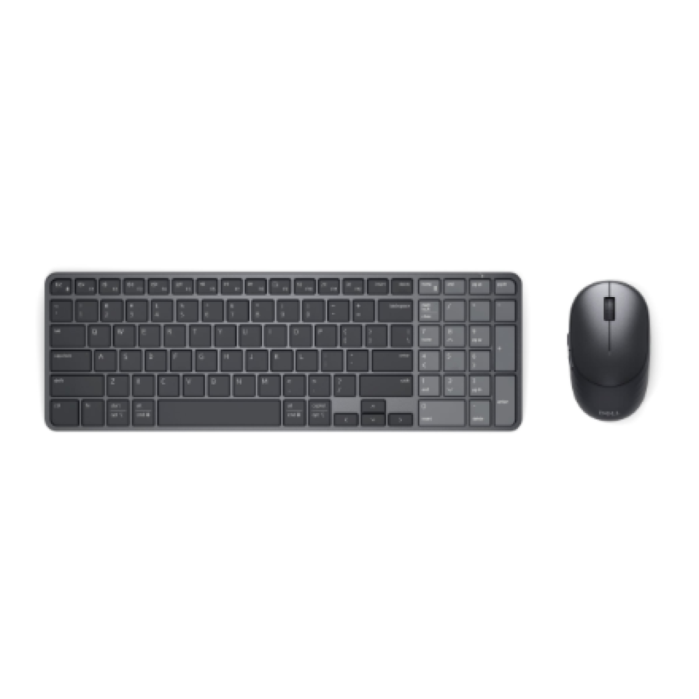 Dell Pro 7 Rechargeable Compact Keyboard and Mouse - KM746 , Keyboard and Mouse Set , Wireless , Bluetooth , US International , Graphite