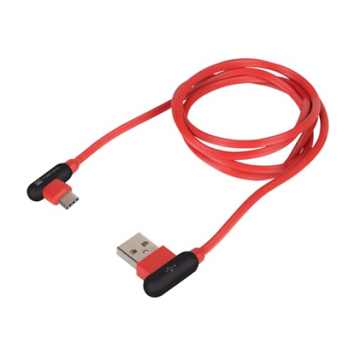 Natec Prati, Angled USB Type C to Type A Cable 1m, Red , Natec , Angled USB Type C to USB Type A , Prati , USB Type-A