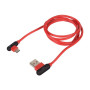 Natec Prati, Angled USB Type C to Type A Cable 1m, Red , Natec , Angled USB Type C to USB Type A , Prati , USB Type-A