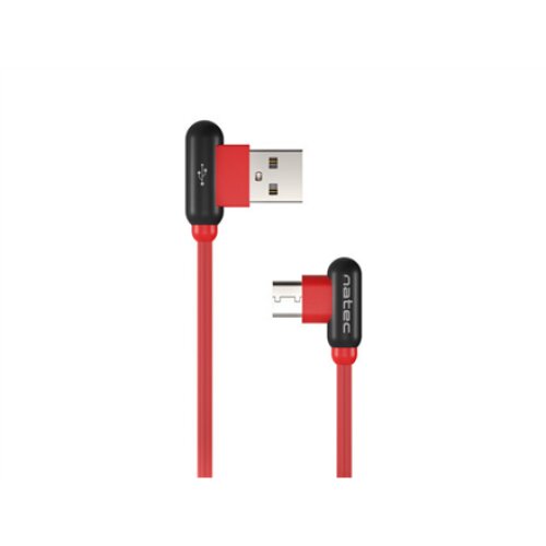 Natec Prati, Angled USB Type C to Type A Cable 1m, Red , Natec , Angled USB Type C to USB Type A , Prati , USB Type-A