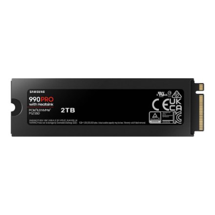 Samsung , 990 PRO with Heatsink , 2000 GB , SSD form factor M.2 2280 , Solid-state drive interface M.2 NVMe , Read speed 7450 MB/s , Write speed 6900 MB/s