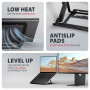 AXAGON STND-LAB stand for laptops and tablets , Adjustable Height, Angle , 10-17.3 , Maximum weight (capacity) 20 kg , Black