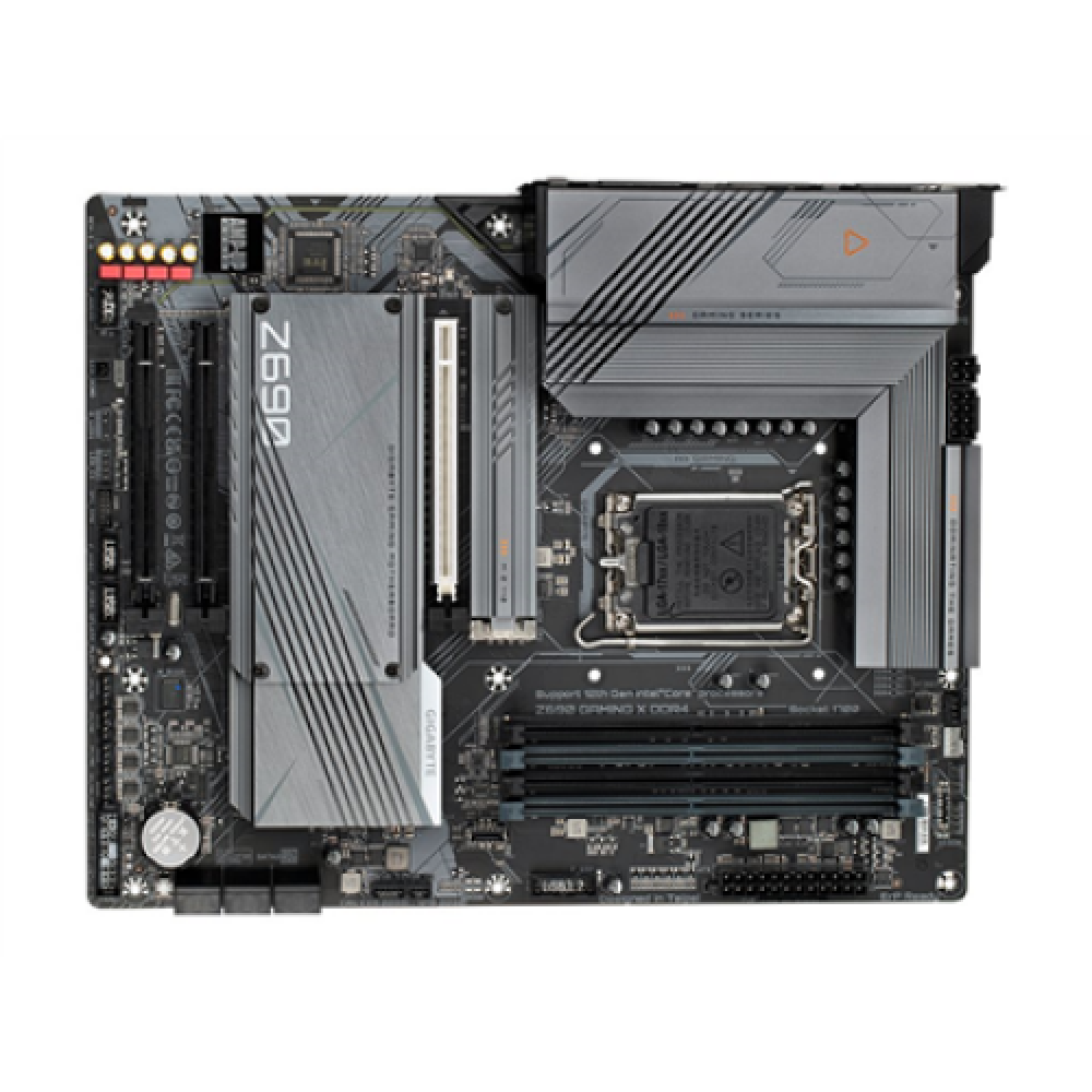 Gigabyte Z690 GAMING X DDR4 1.0 M/B Processor family Intel, Processor socket LGA1700, DDR4 DIMM, Memory slots 4, Supported hard disk drive interfaces SATA, M.2, Number of SATA connectors 6, Chipset Intel Z690 Express, ATX