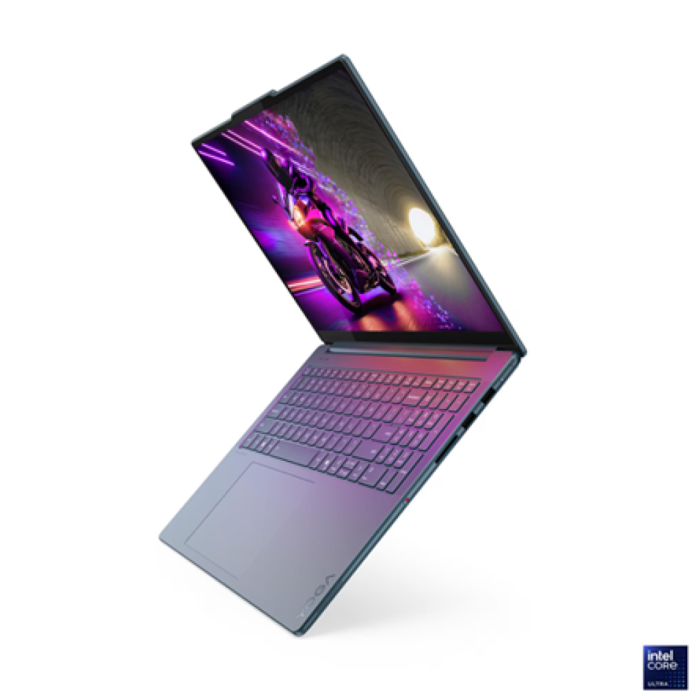 Lenovo Yoga Pro 9 16IAH10 , Tidal Teal , 16 , OLED , 2.8K WQXGA+ , 2880 x 1800 pixels , Intel Core Ultra 7 , 255H , 32 GB , Soldered LPDDR5x , Solid-state drive capacity 1000 GB , NVIDIA GeForce RTX 5060 , GDDR7 , 8 GB , Windows 11 Pro , 802.11be , Blueto