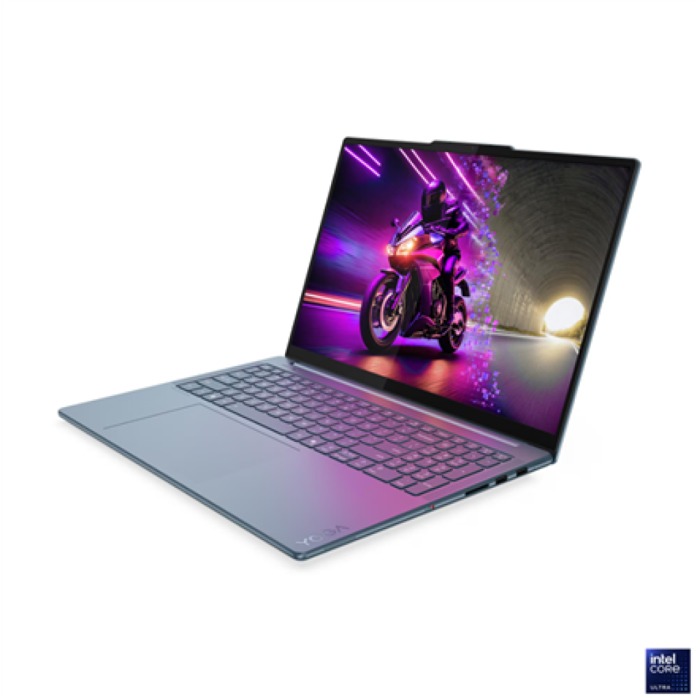 Lenovo Yoga Pro 9 16IAH10 , Tidal Teal , 16 , OLED , 2.8K WQXGA+ , 2880 x 1800 pixels , Intel Core Ultra 7 , 255H , 32 GB , Soldered LPDDR5x , Solid-state drive capacity 1000 GB , NVIDIA GeForce RTX 5060 , GDDR7 , 8 GB , Windows 11 Pro , 802.11be , Blueto