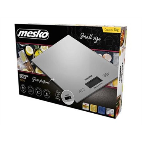Mesko , Kitchen Scales , MS 3145 , Maximum weight (capacity) 5 kg , Graduation 1 g , Display type LCD , Silver