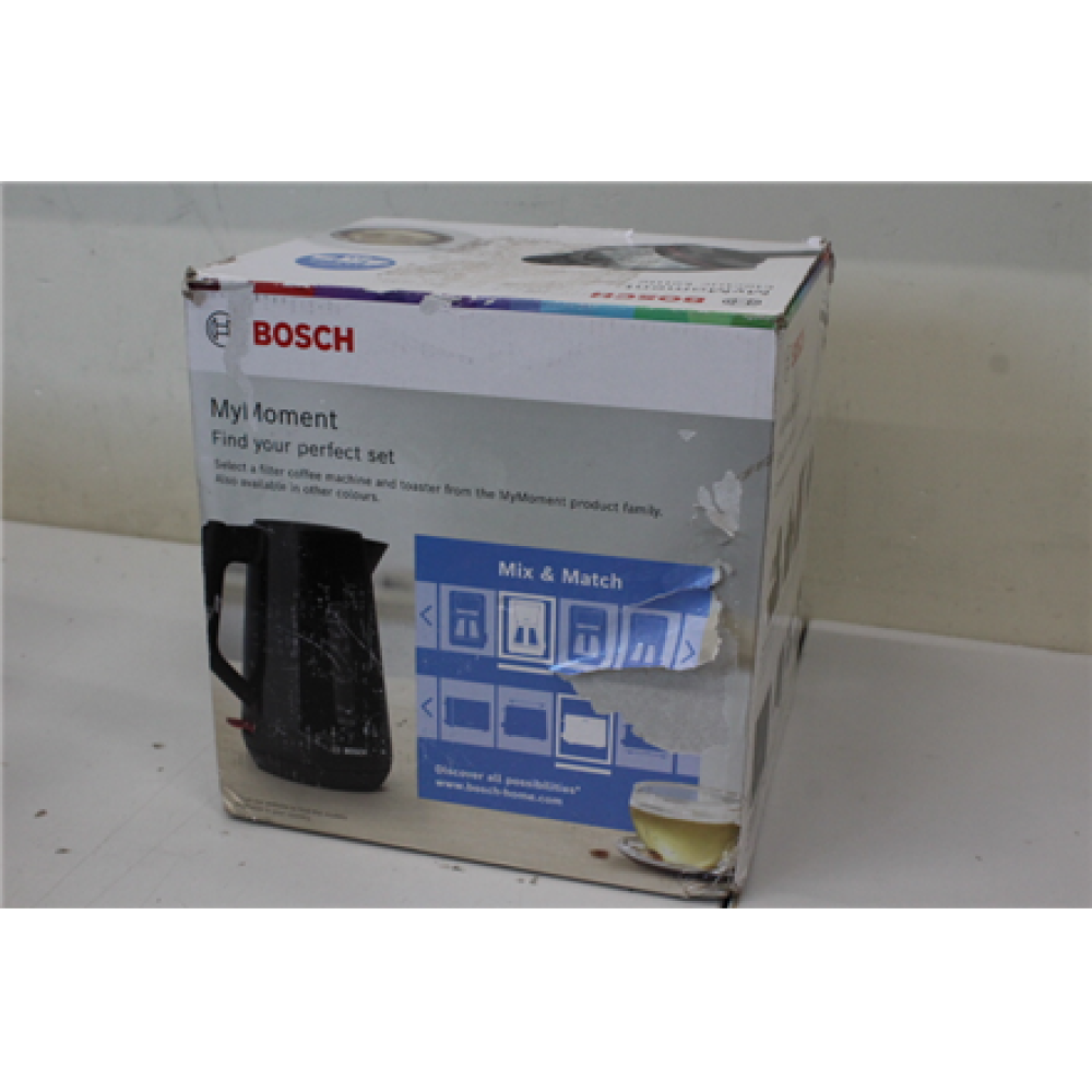 SALE OUT. Bosch TWK1M123 Kettle, 1.7 L, 2400 W, Black , Bosch , Kettle , TWK1M123 , Electric , 2400 W , 1.7 L , Plastic , 360° rotational base , Black , DAMAGED PACKAGING