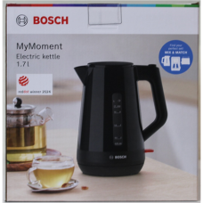 SALE OUT. , Bosch , Kettle , TWK1M123 , Electric , 2400 W , 1.7 L , Plastic , 360° rotational base , Black , DAMAGED PACKAGING