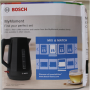 SALE OUT. , Bosch , Kettle , TWK1M123 , Electric , 2400 W , 1.7 L , Plastic , 360° rotational base , Black , DAMAGED PACKAGING