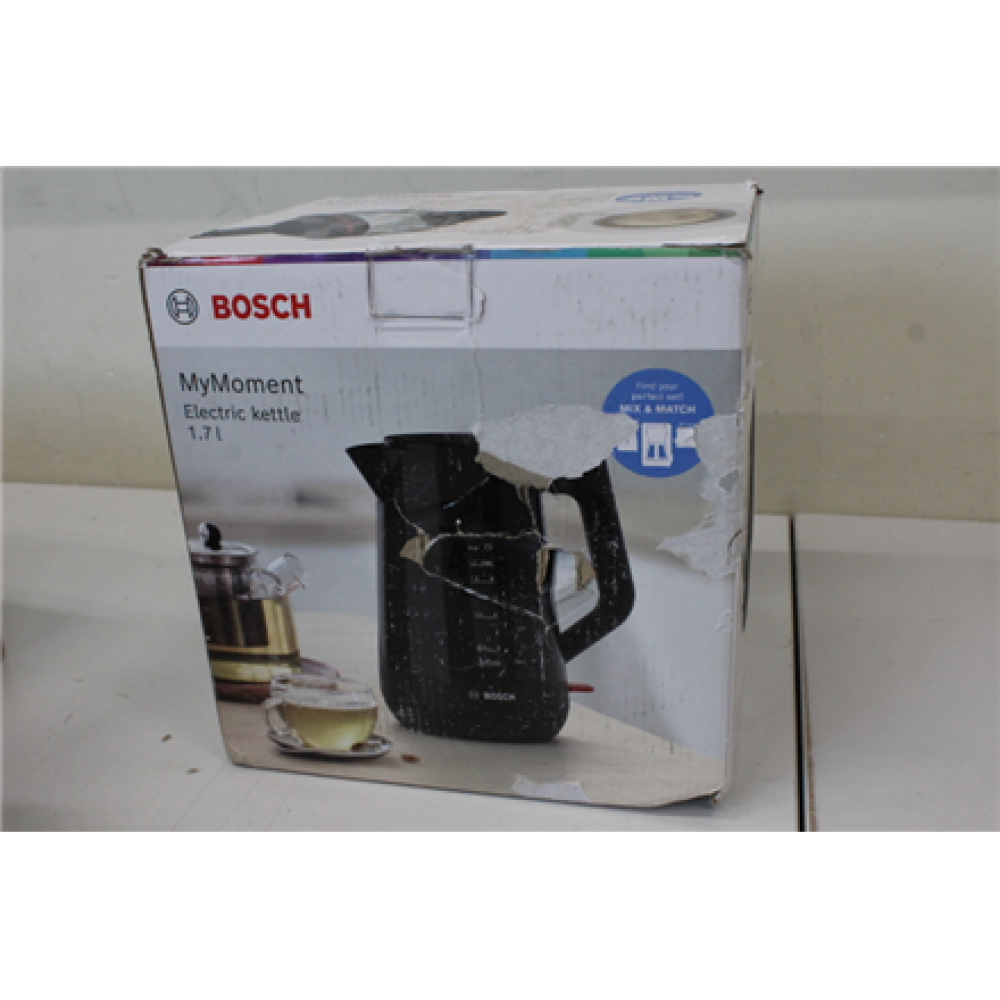 SALE OUT. Bosch TWK1M123 Kettle, 1.7 L, 2400 W, Black , Bosch , Kettle , TWK1M123 , Electric , 2400 W , 1.7 L , Plastic , 360° rotational base , Black , DAMAGED PACKAGING