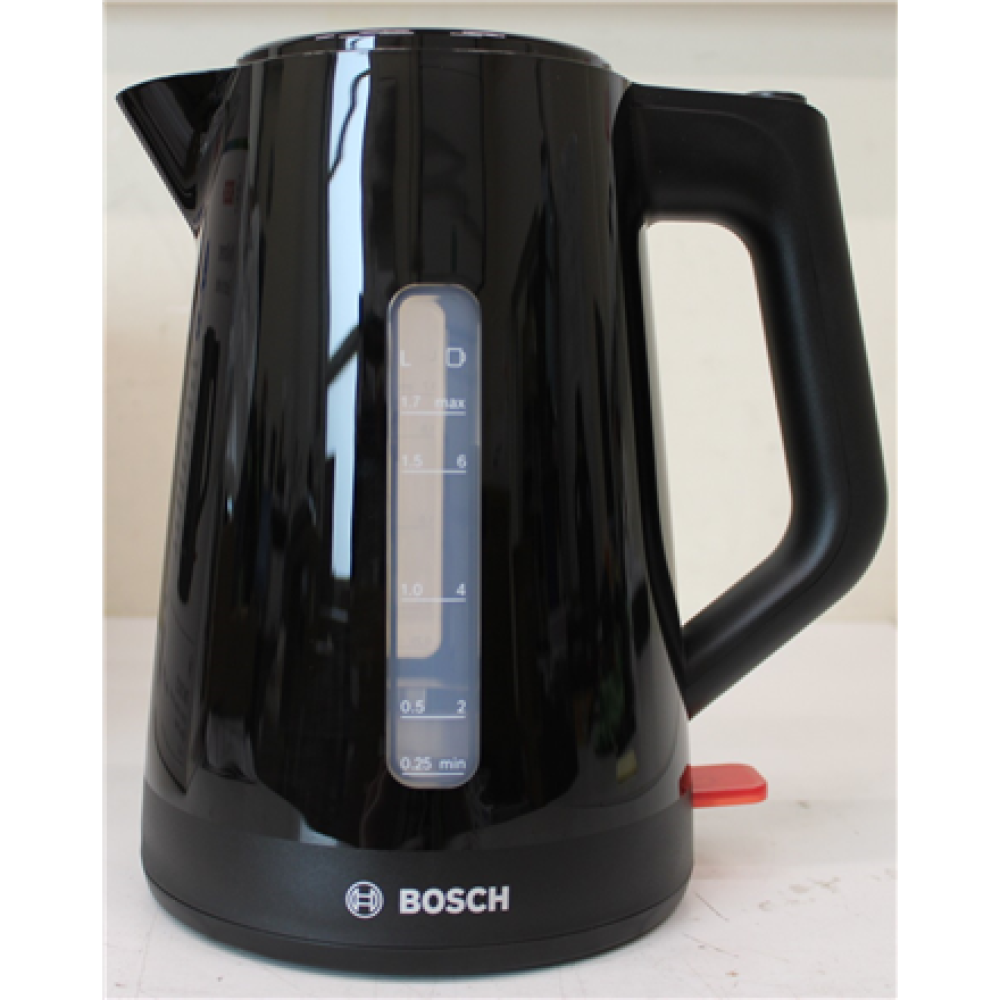 SALE OUT. , Bosch , Kettle , TWK1M123 , Electric , 2400 W , 1.7 L , Plastic , 360° rotational base , Black , DAMAGED PACKAGING