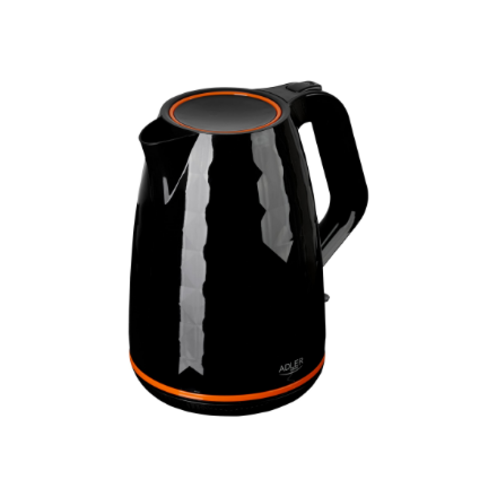 Adler , Kettle , AD 1277 , Standard , 2200 W , 1.7 L , Plastic , 360° rotational base , Black