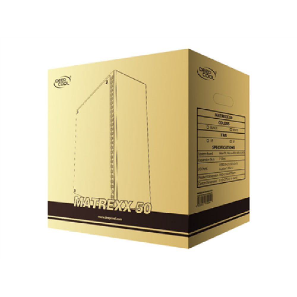 Deepcool , MATREXX 50 ADD RGB 4F , Side window , E-ATX , Power supply included No