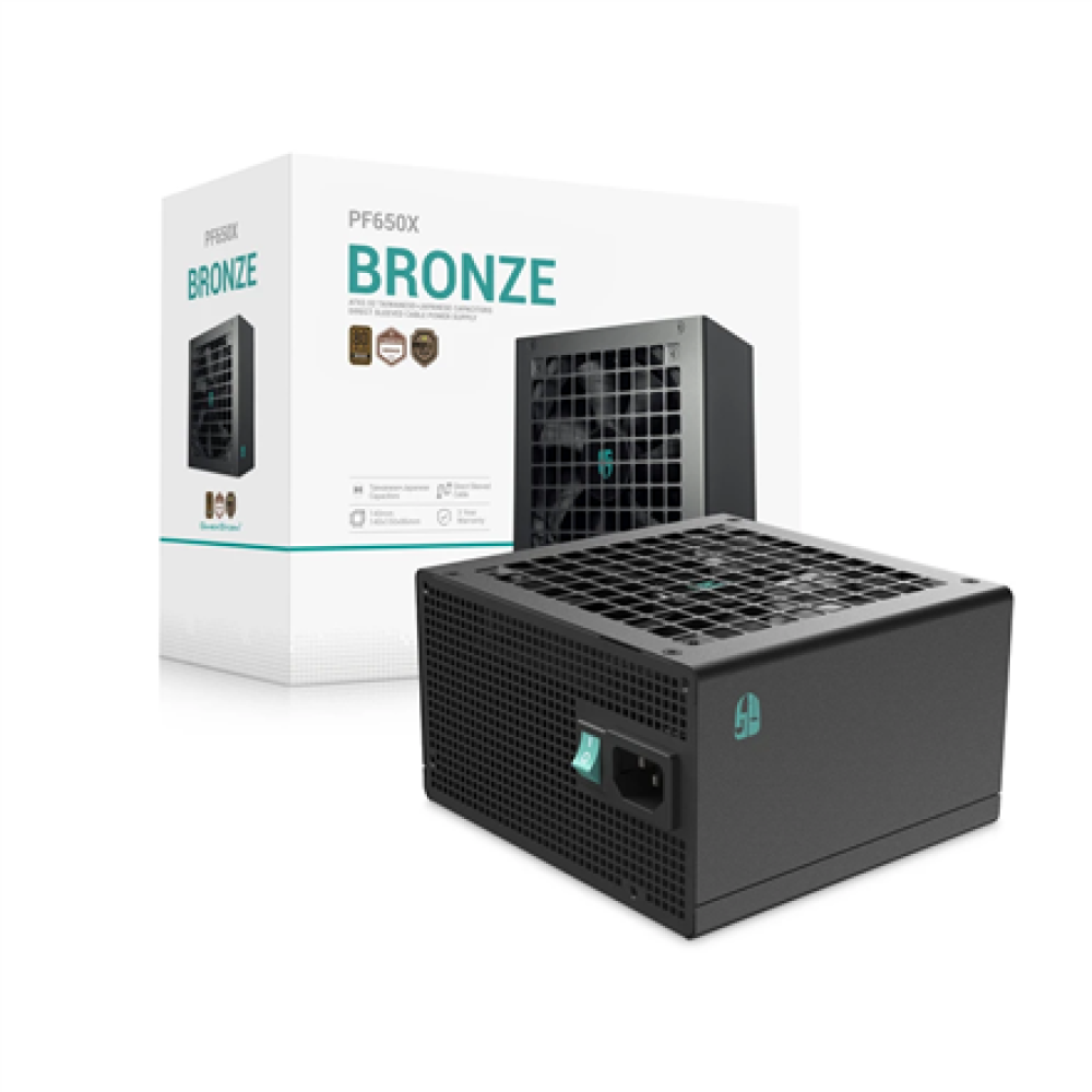 Deepcool 80 PLUS Bronze PSU , PF650X , 650 W , Black