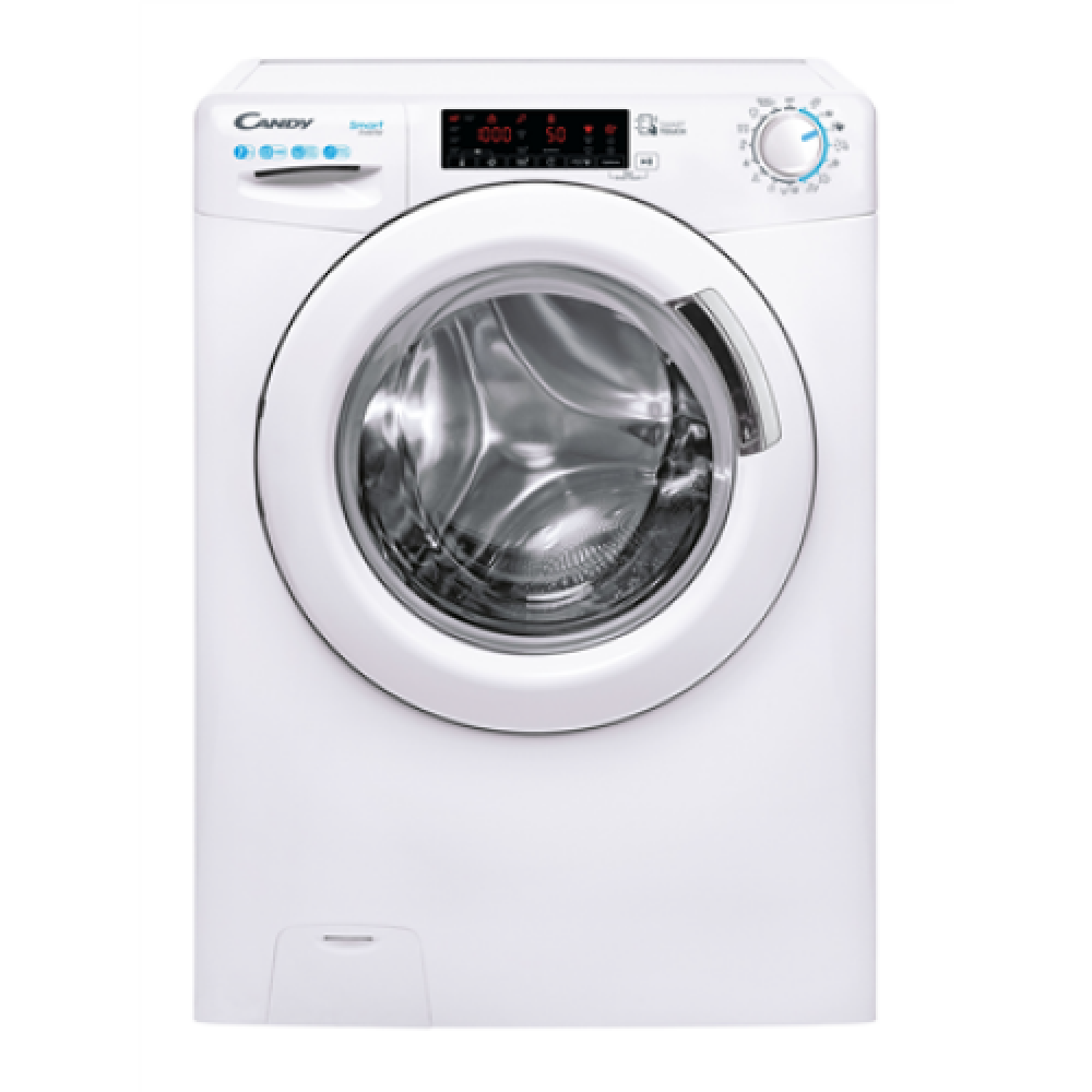 Candy , Washing Machine , CS 147TXME/1-S , Energy efficiency class A , Front loading , Washing capacity 7 kg , 1400 RPM , Depth 49 cm , Width 60 cm , LCD , White