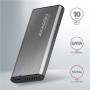 AXAGON External USB-C 3.2 Gen 2 metal box for M.2 NVMe & SATA SSD disks , EEM2-SG2