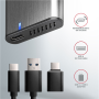 AXAGON External USB-C 3.2 Gen 2 metal box for M.2 NVMe & SATA SSD disks , EEM2-SG2