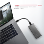 AXAGON External USB-C 3.2 Gen 2 metal box for M.2 NVMe & SATA SSD disks , EEM2-SG2