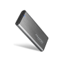 AXAGON External USB-C 3.2 Gen 2 metal box for M.2 NVMe & SATA SSD disks , EEM2-SG2
