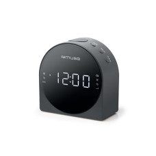 Muse , Dual Alarm Clock radio PLL , M-185CR , AUX in , Black