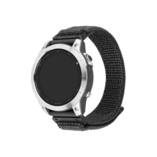 Fixed , Sporty Strap for Garmin QuickFit 22mm , 160-210 mm , Dark gray , Nylon