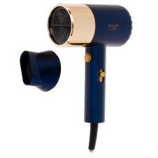 Adler Hair dryer , AD 2280 , 1800 W , Number of temperature settings 3 , Blue/Gold