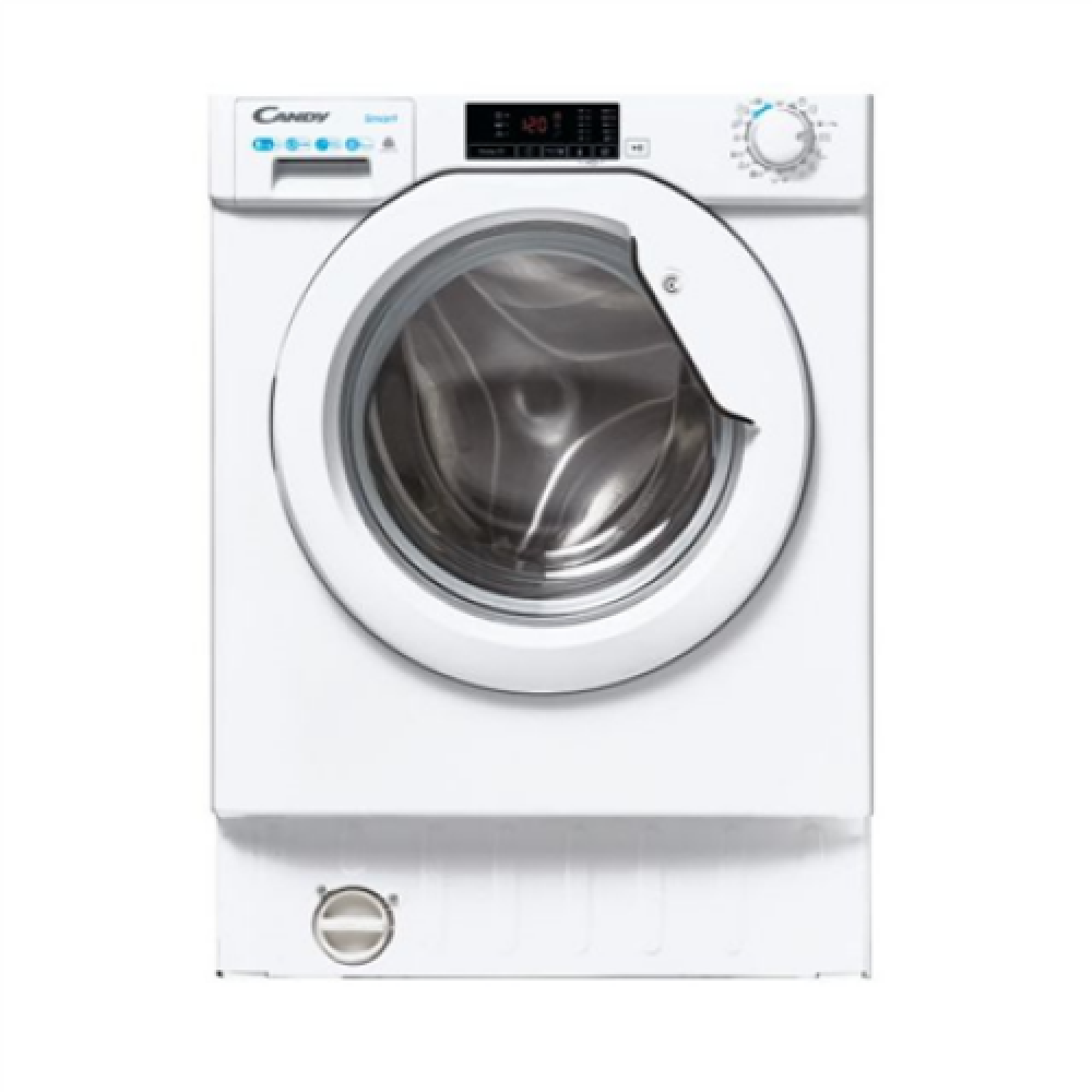 Candy , Washing Machine with Dryer , CBD 485D1E/1-S , Energy efficiency class D , Front loading , Washing capacity 8 kg , 1400 RPM , Depth 53 cm , Width 60 cm , 2D , Drying system , Drying capacity 5 kg , White