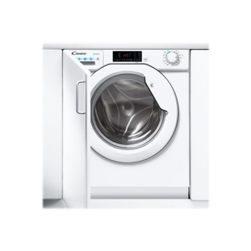 Candy , Washing Machine with Dryer , CBD 485D1E/1-S , Energy efficiency class D , Front loading , Washing capacity 8 kg , 1400 RPM , Depth 53 cm , Width 60 cm , 2D , Drying system , Drying capacity 5 kg , White