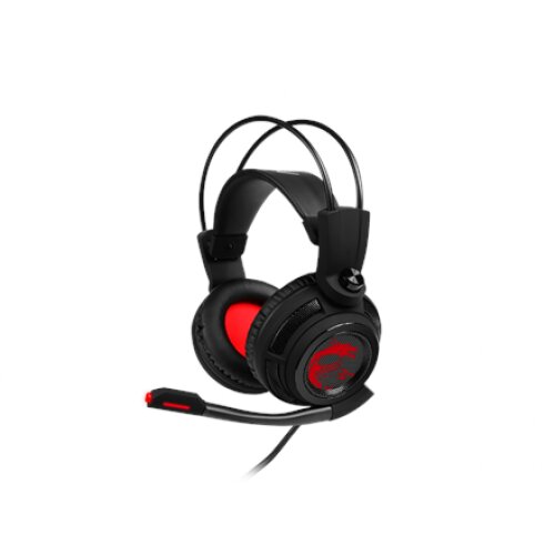 MSI DS502 Gaming Headset, Wired, Black/Red , MSI , DS502 , Wired , Gaming Headset , N/A
