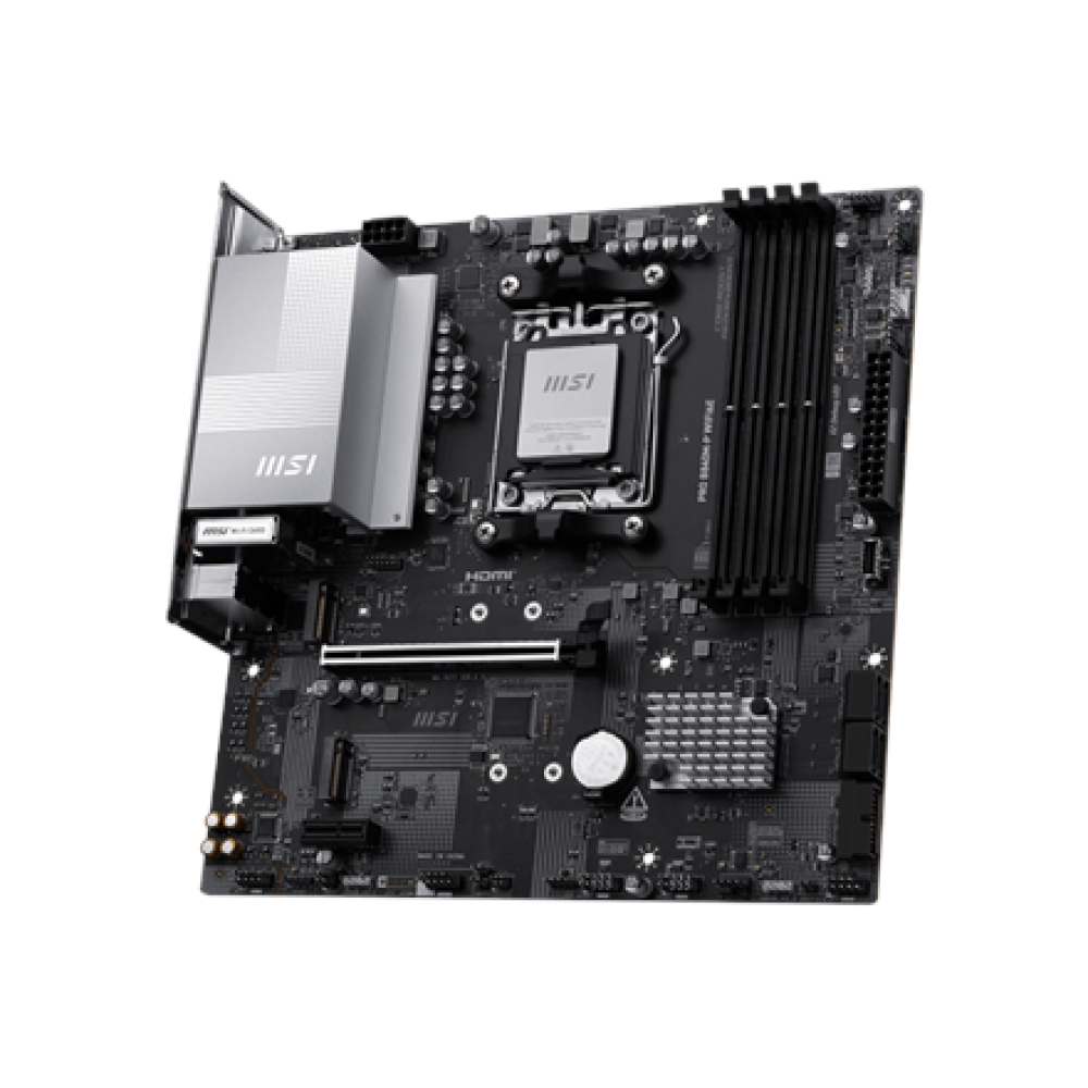 MSI PRO B840M-P WIFI6E , Processor family AMD , Processor socket AM5 , DDR5 , Supported hard disk drive interfaces SATA, M.2 , Number of SATA connectors 4