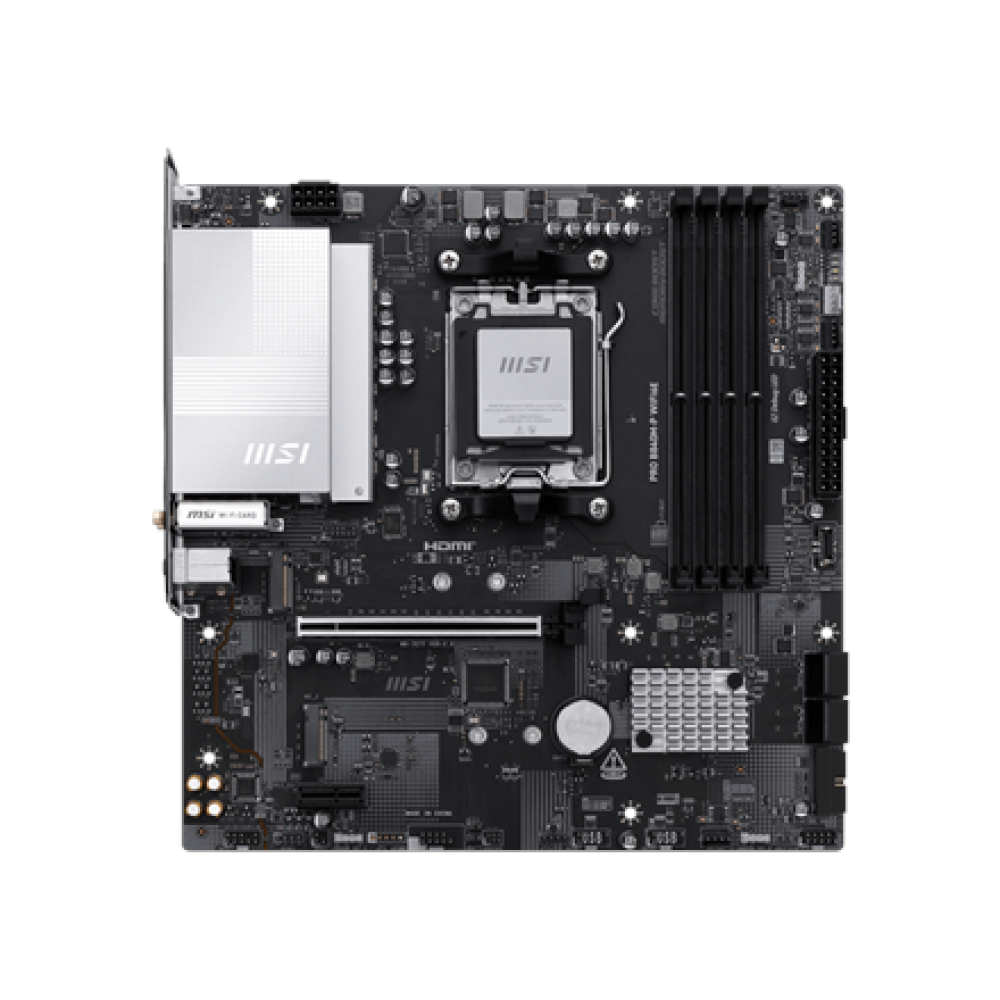 MSI PRO B840M-P WIFI6E , Processor family AMD , Processor socket AM5 , DDR5 , Supported hard disk drive interfaces SATA, M.2 , Number of SATA connectors 4