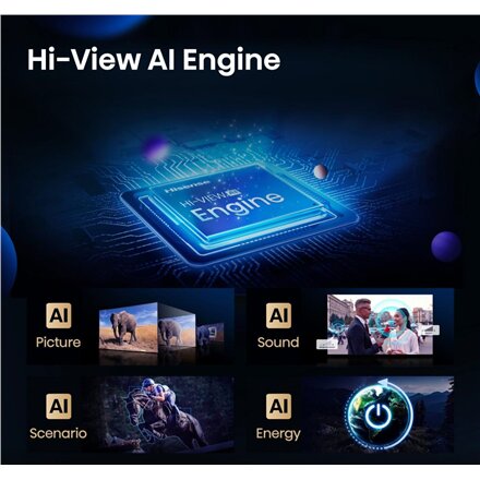 Hisense ULED MiniLED Smart TV 4K , 55U7Q , 55 , Smart TV , UHD , Black