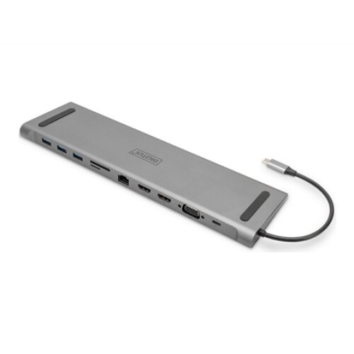 Digitus , 11-Port USB-C Dock, Grey , DA-70898 , VGA (D-Sub) ports quantity 1 , HDMI ports quantity 2
