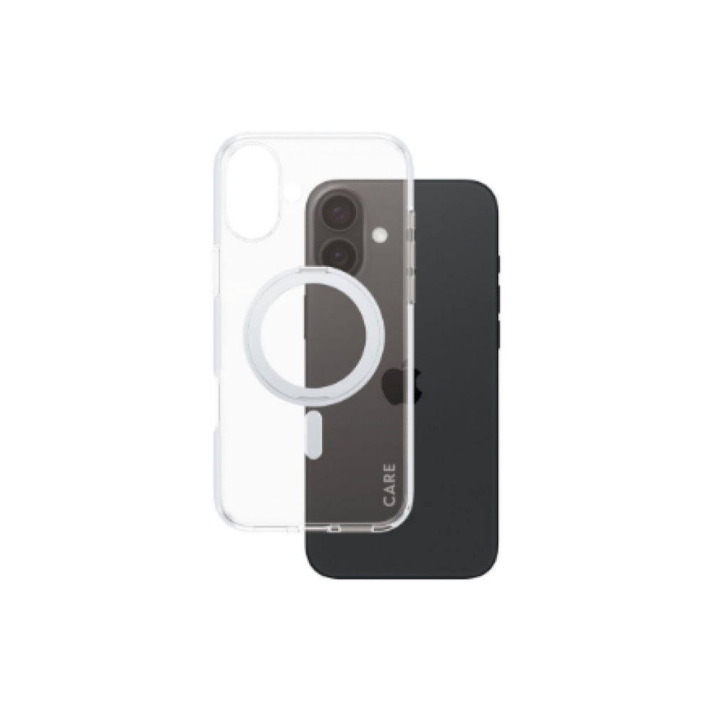 CARE by PanzerGlass Case Feature , Back protection , Apple , iPhone 16 Plus , Recycled plastic , Silver , Kickstand & MagSafe