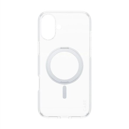 CARE by PanzerGlass Case Feature , Back protection , Apple , iPhone 16 Plus , Recycled plastic , Silver , Kickstand & MagSafe