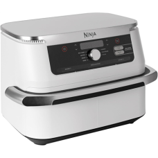 Ninja AF500EUWH Double Hot Air Fryer White , NINJA