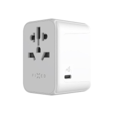 Fixed , Voyager World Adapter , FIXCT30-1C2A-WH , USB-A/USB-C , Travel Adapter