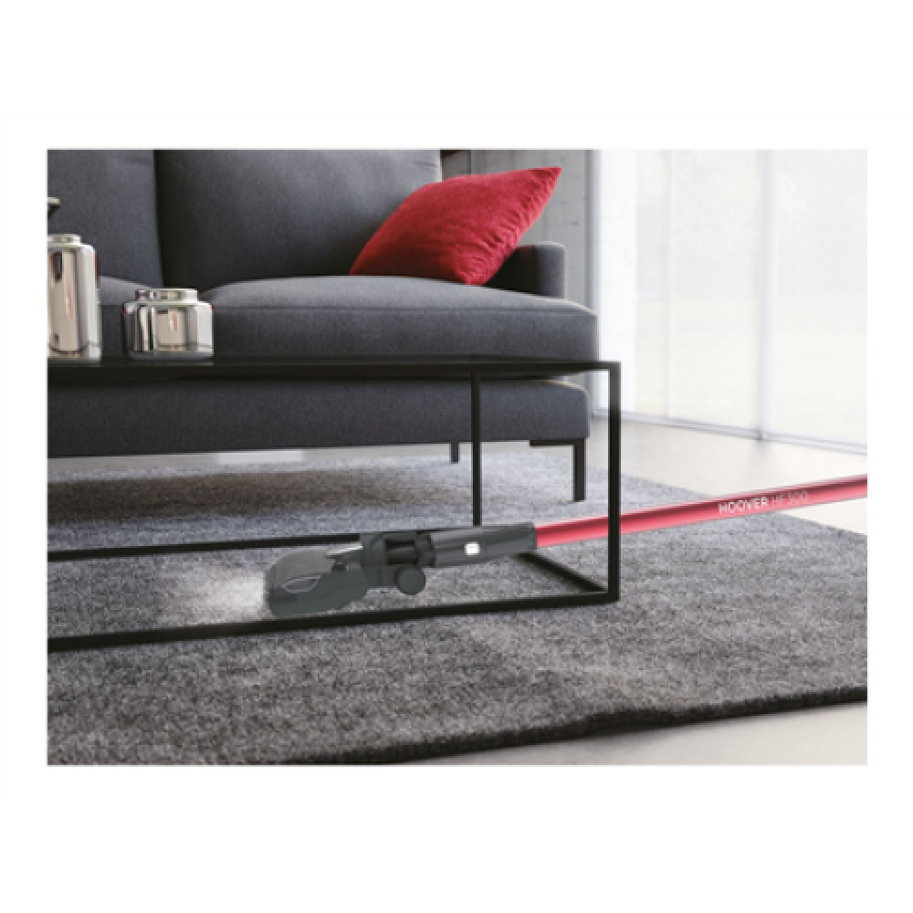 Hoover , Vacuum Cleaner , HF322TH 011 , Cordless operating , 240 W , 22 V , Operating time (max) 40 min , Red/Black , Warranty 24 month(s)