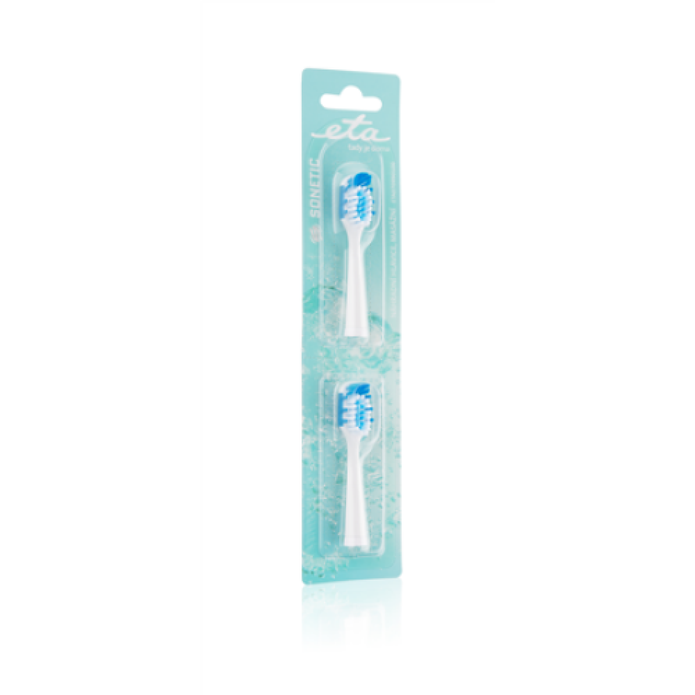 ETA , Toothbrush replacement for ETA0709 , Heads , For adults , Number of brush heads included 2 , Number of teeth brushing modes Does not apply , White